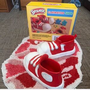 Bravest Studios Red and White Claymation Loafers